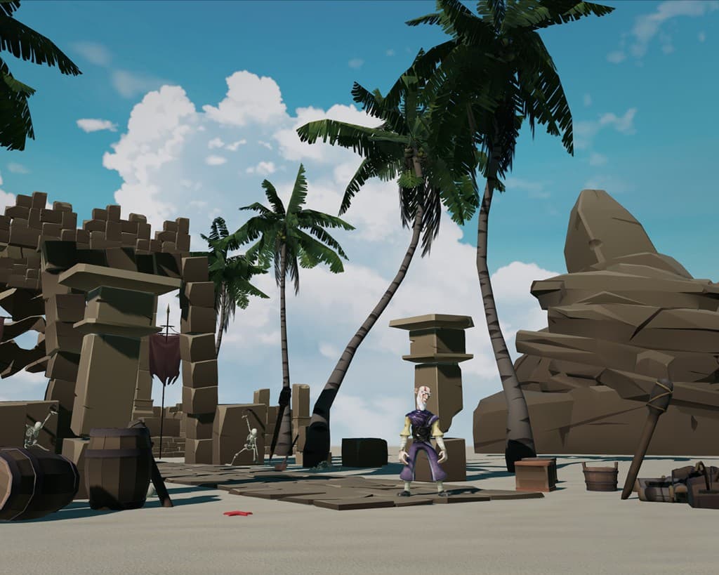 Island Temple by Ron